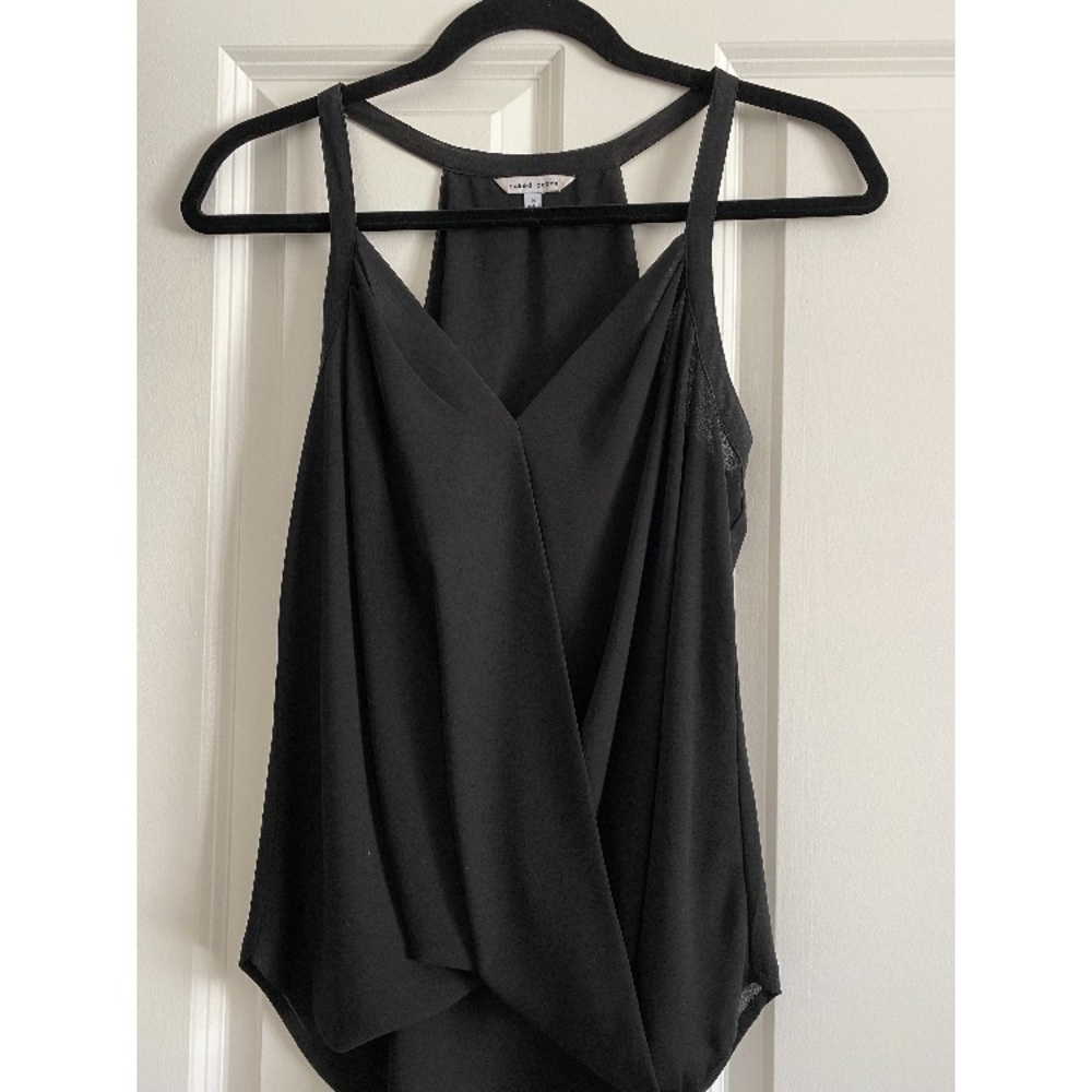 Black sleeveless blouse